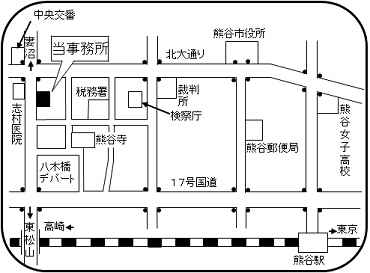 熊谷駅周辺地図